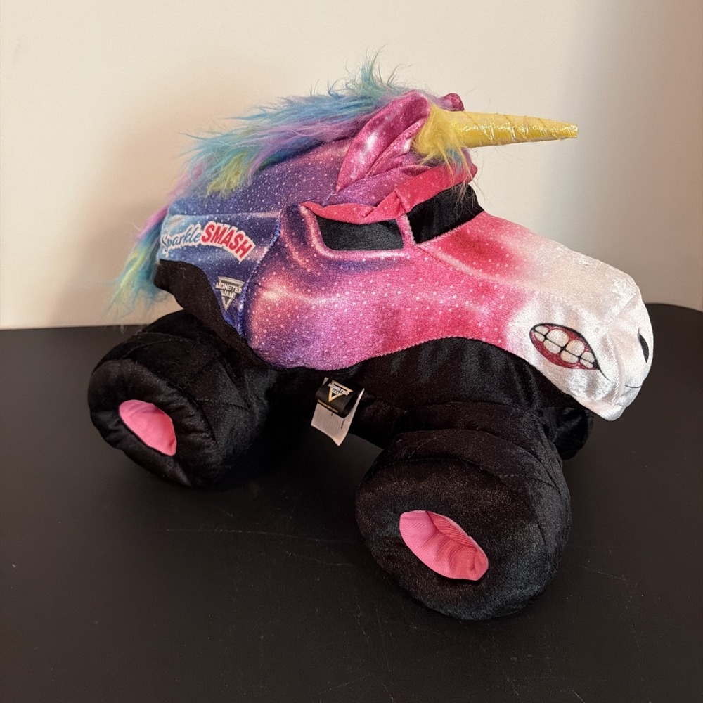 Monster Jam Sparkle Smash Plush 12" Monster Truck
